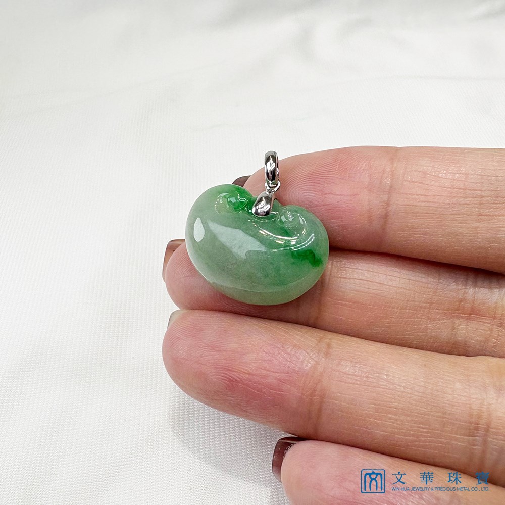 翡翠元寶如意玉墜