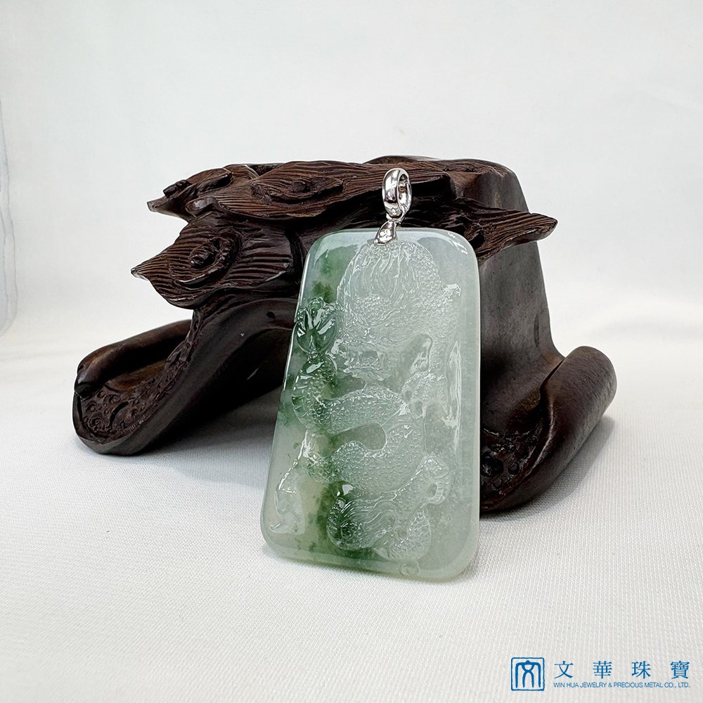 冰種飄蘭花龍牌