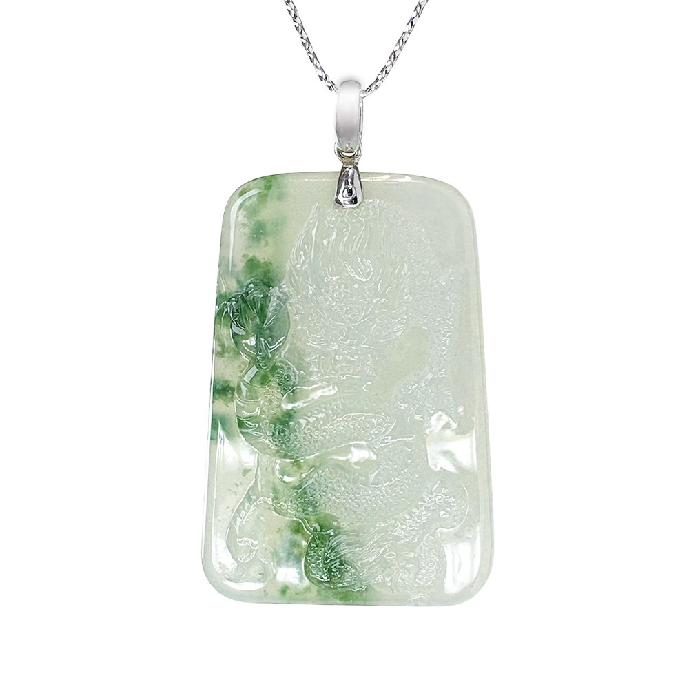 冰種飄蘭花龍牌