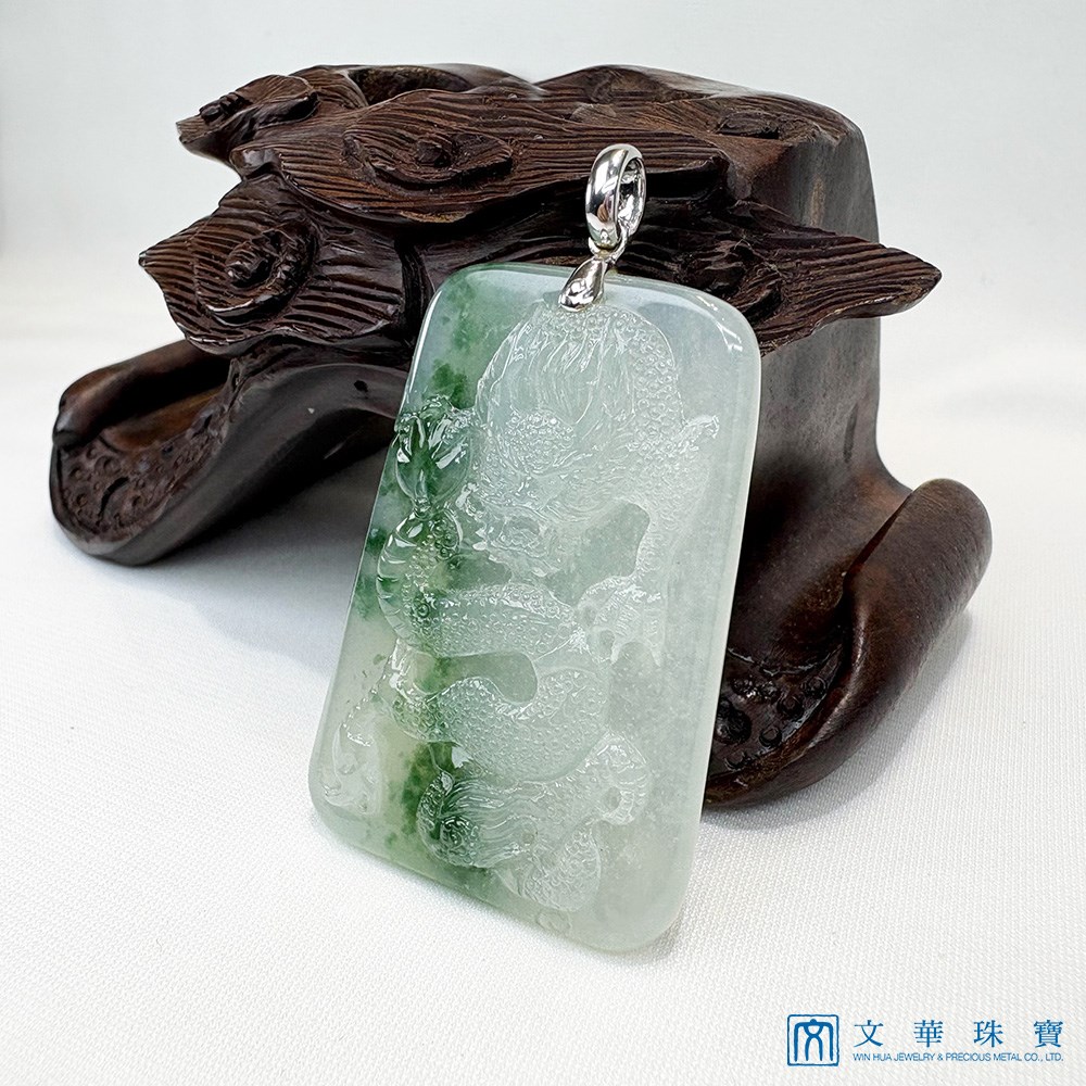 冰種飄蘭花龍牌