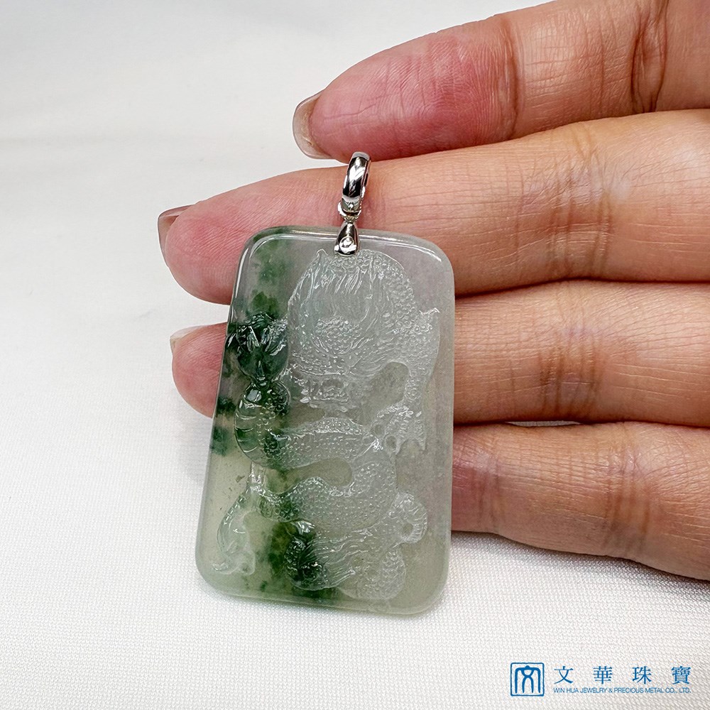 冰種飄蘭花龍牌