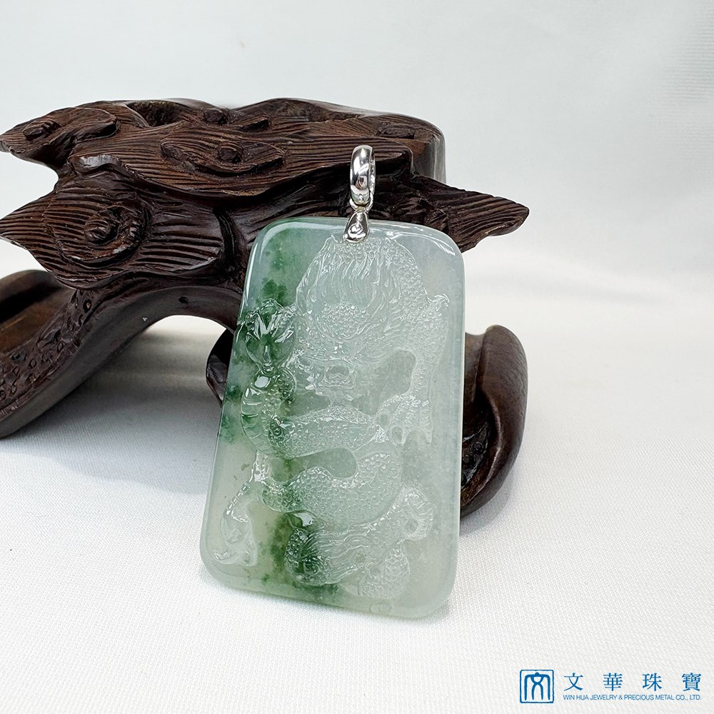 冰種飄蘭花龍牌