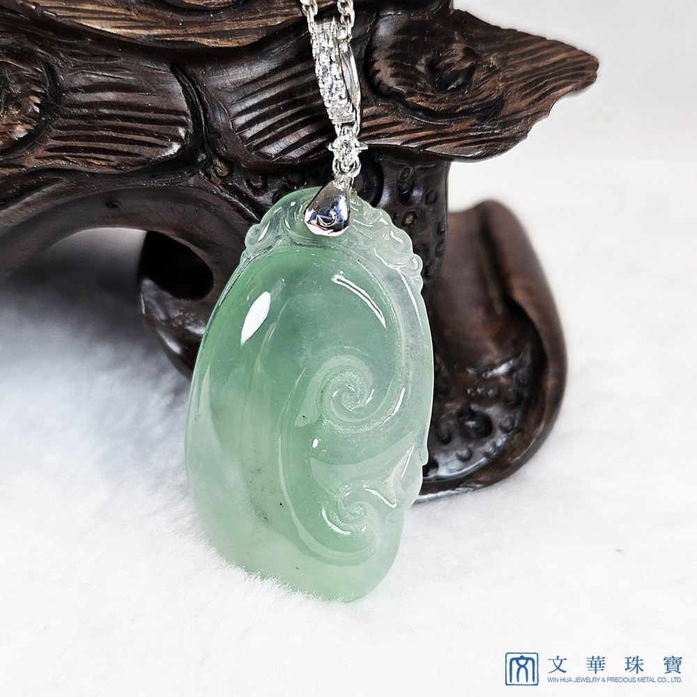 冰果綠如意玉墜 