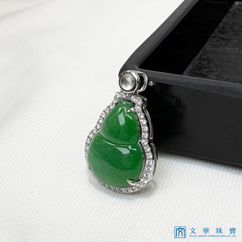翡翠葫蘆鑽墜