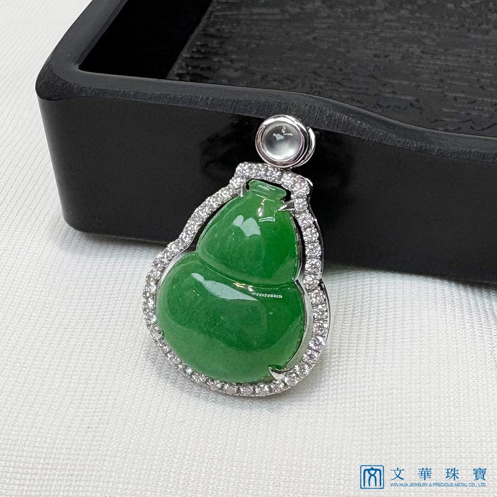 翡翠葫蘆鑽墜