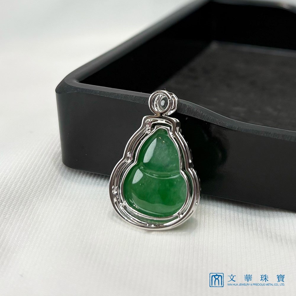 翡翠葫蘆鑽墜