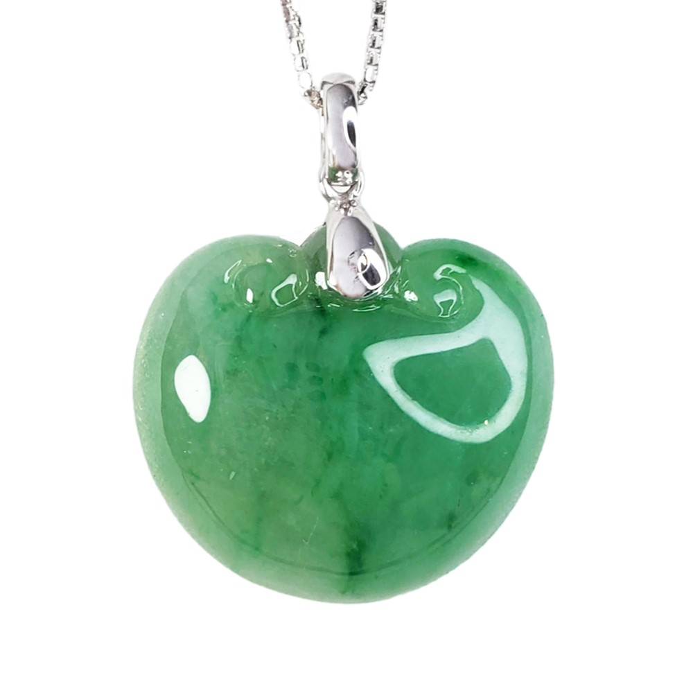 冰翠綠元寶如意墜 