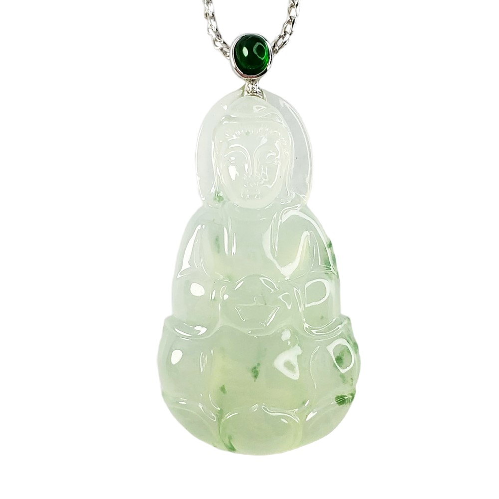 冰芙蓉觀音玉墜(已售出)