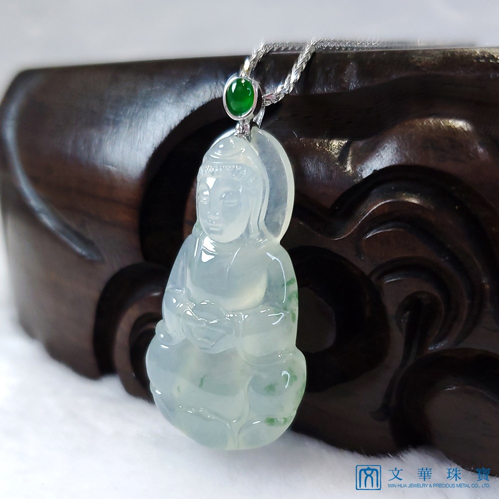 冰芙蓉觀音玉墜(已售出)