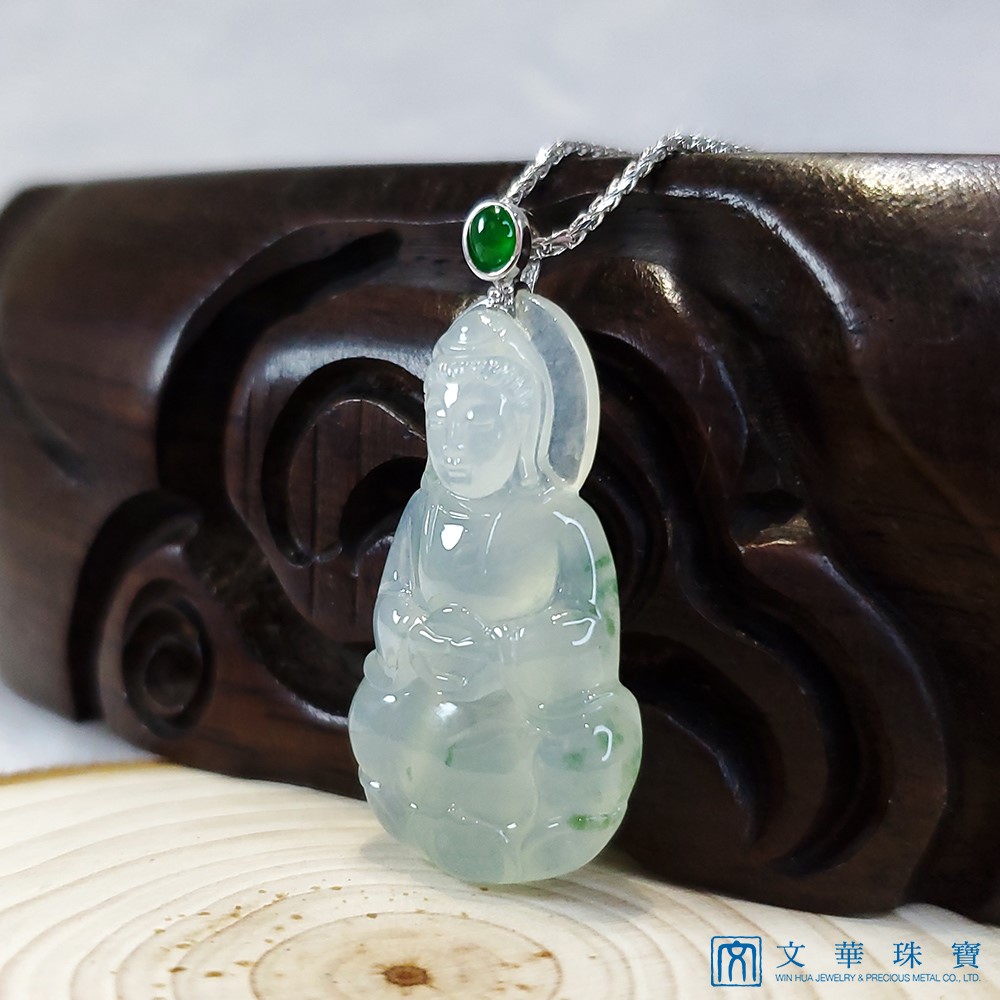 冰芙蓉觀音玉墜(已售出)