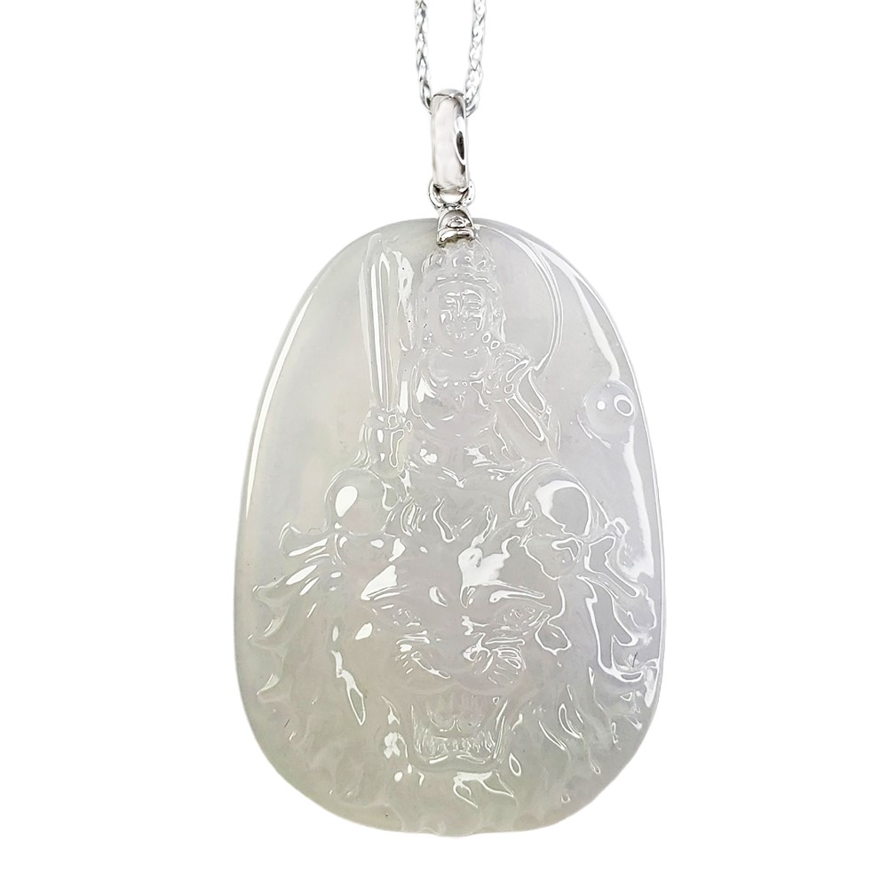 冰種文殊菩薩玉牌(已售出)