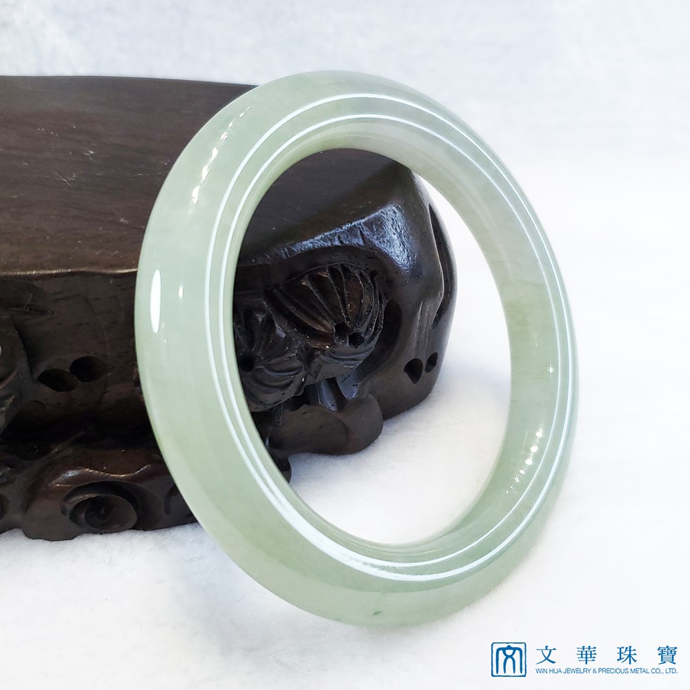 芙蓉圓骨玉鐲