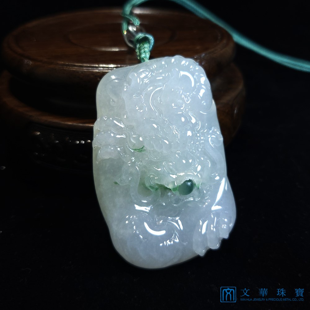 龍珠巧色龍玉牌