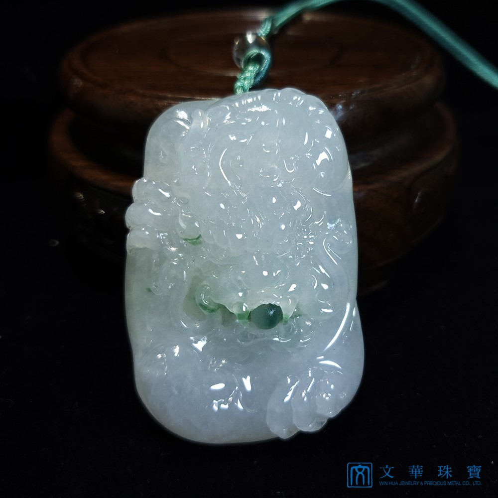 龍珠巧色龍玉牌