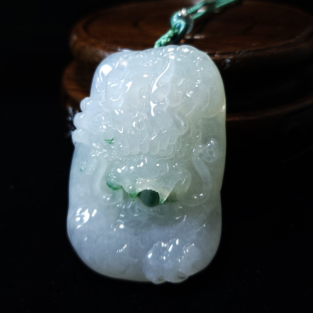 龍珠巧色龍玉牌