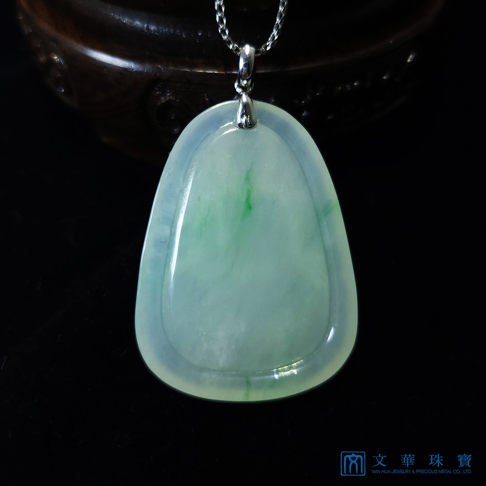 冰種翠點觀音玉牌