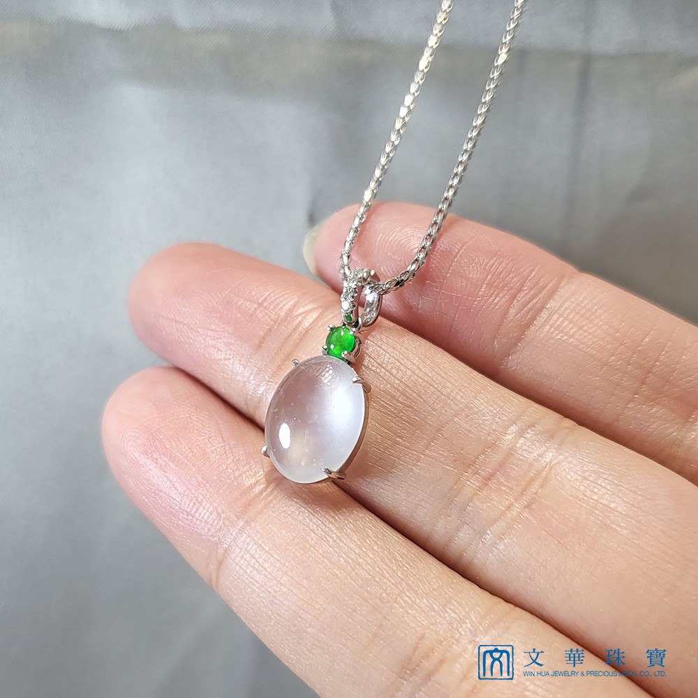 木拿種翡翠蛋面玉墜(已售出)
