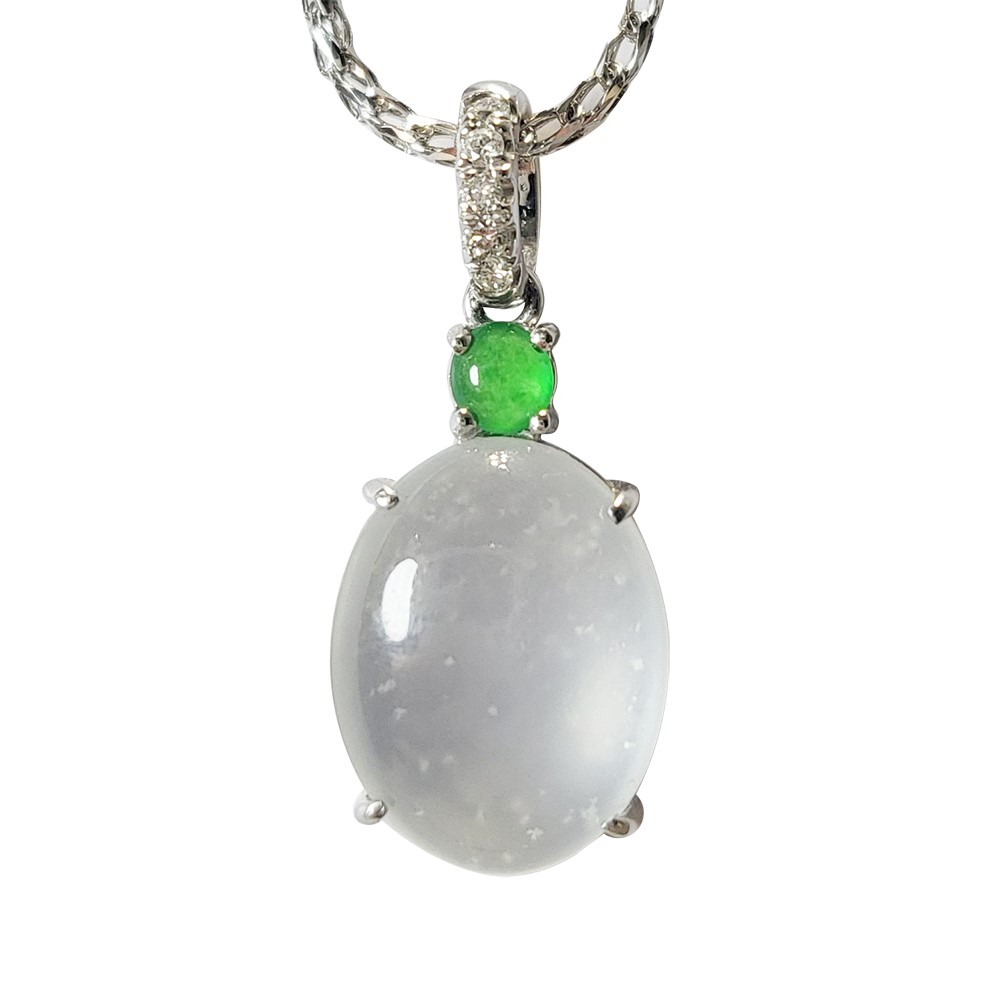 木拿種翡翠蛋面玉墜(已售出)