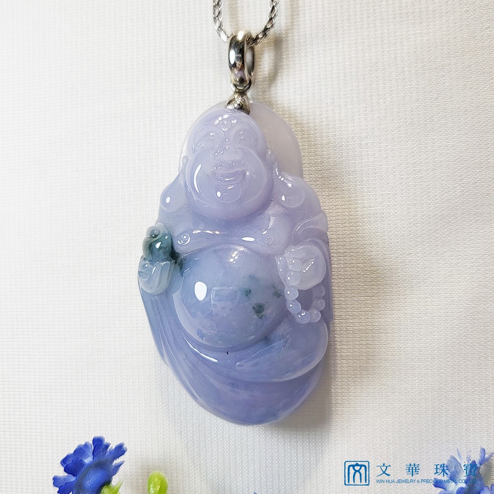 紫羅蘭飄花彌勒佛