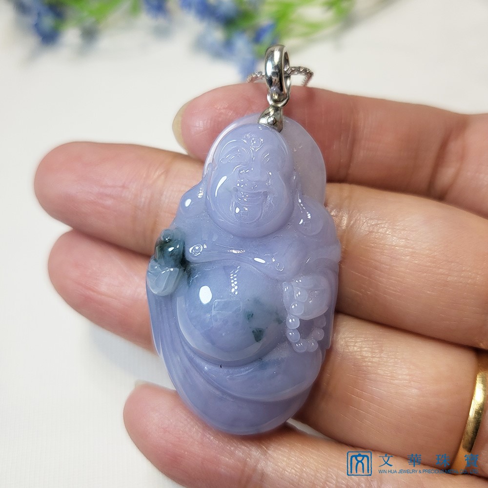 紫羅蘭飄花彌勒佛