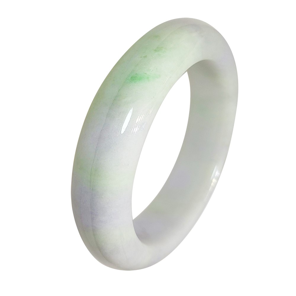 厚莊淡雅春彩翡翠玉鐲 19圍