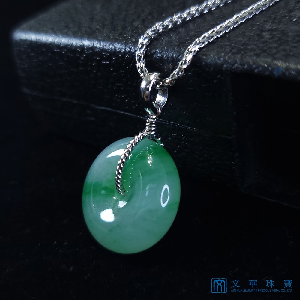 冰種陽綠平安扣玉墜(已售出)