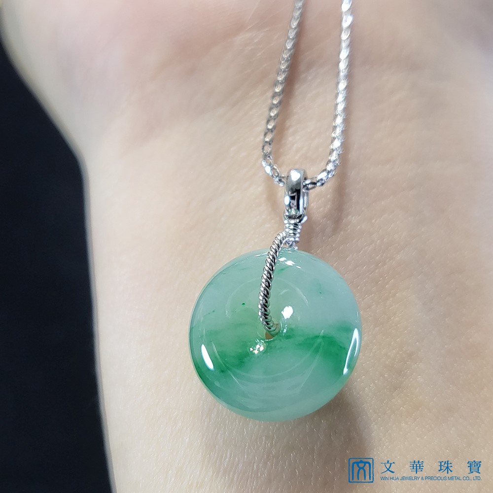 冰種陽綠平安扣玉墜(已售出)