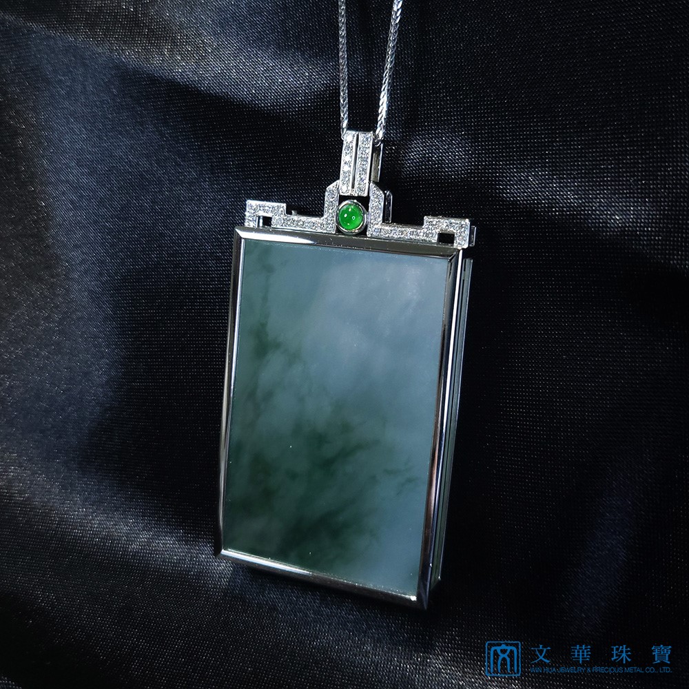 冰種飄花大件無事牌玉墜(已售出)