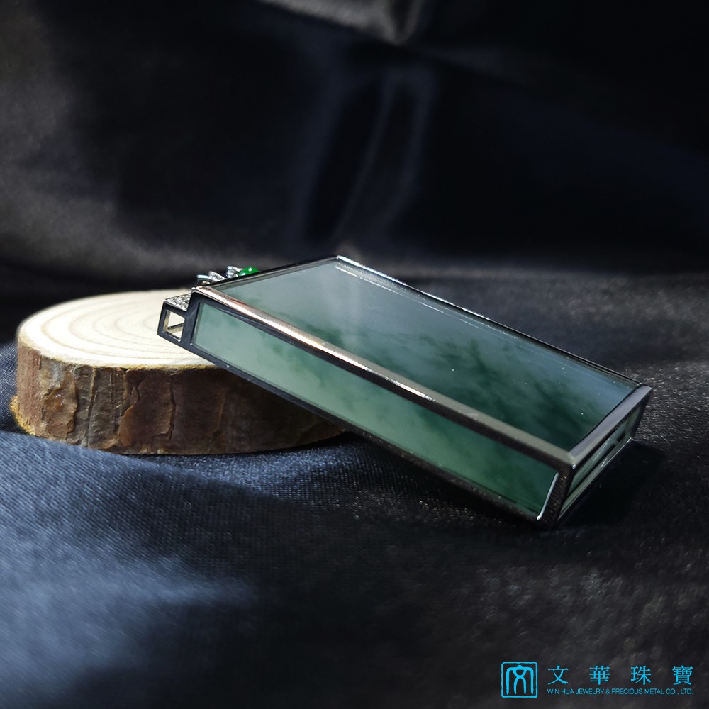 冰種飄花大件無事牌玉墜(已售出)