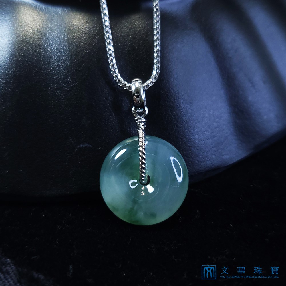 冰種飄蘭花平安扣玉墜(已售出)