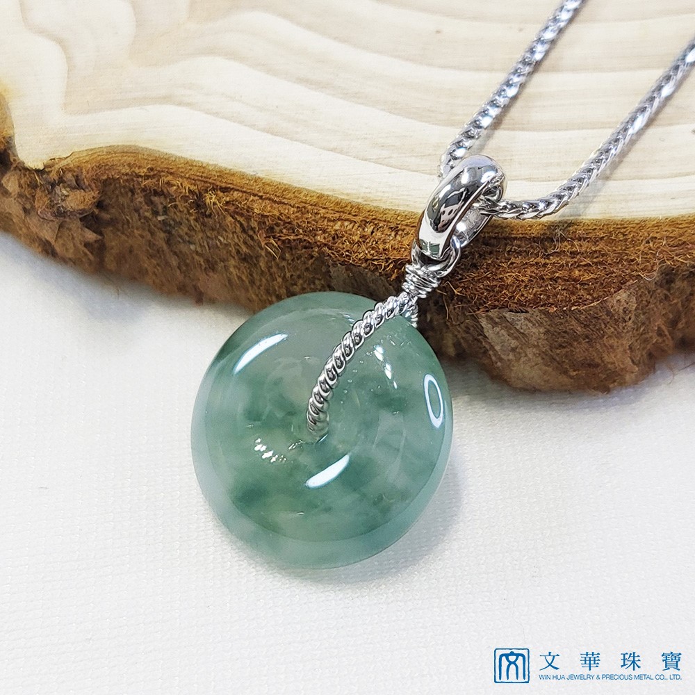 冰種飄蘭花平安扣玉墜(已售出)