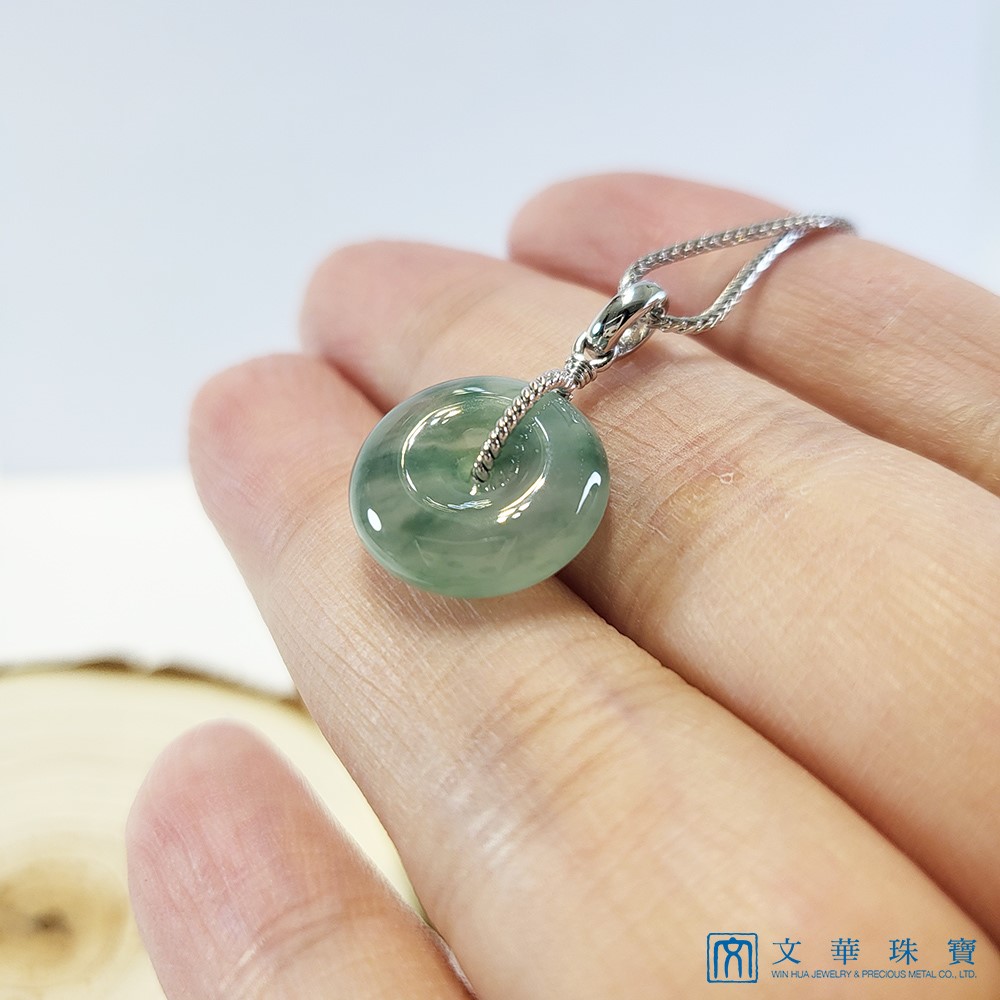 冰種飄蘭花平安扣玉墜(已售出)