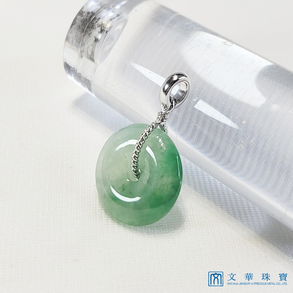 高冰陽綠平安扣玉墜(已售出)