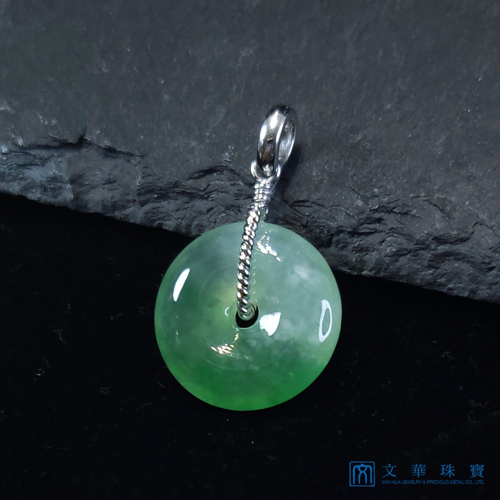 高冰陽綠平安扣玉墜(已售出)