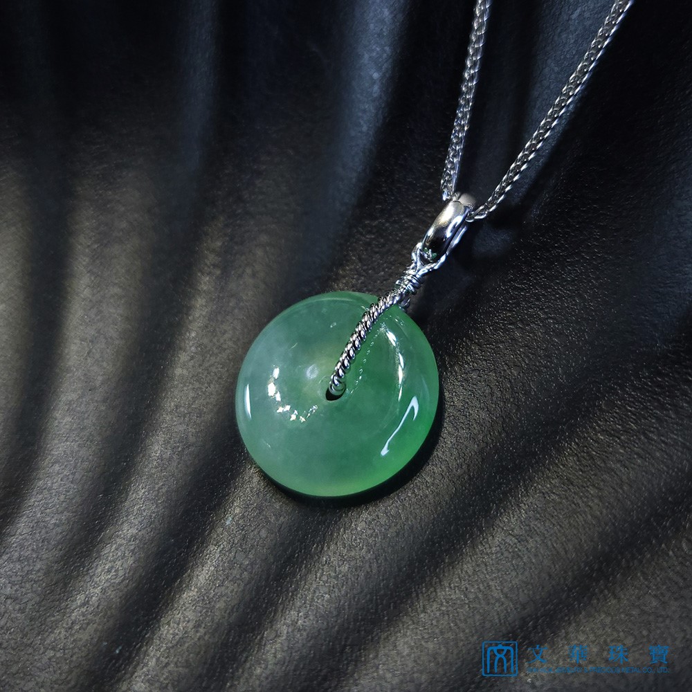 高冰陽綠平安扣玉墜(已售出)