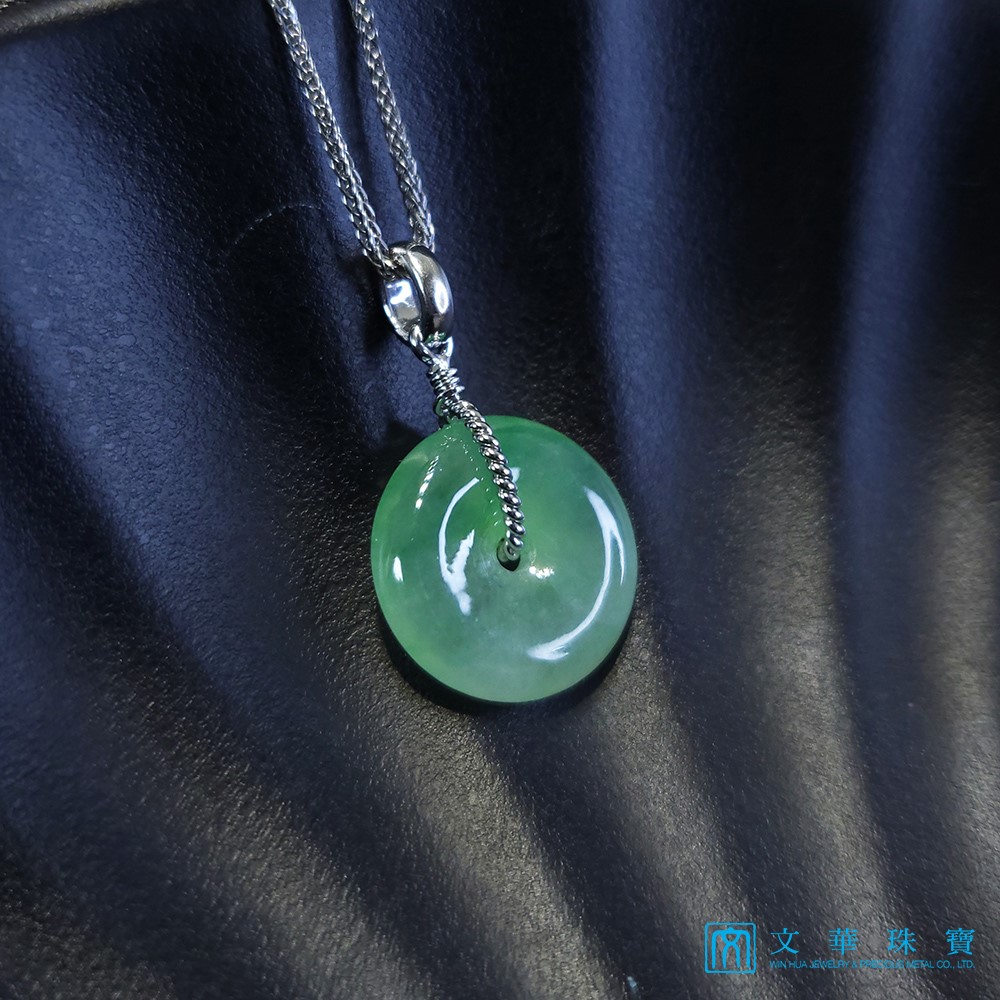 高冰陽綠平安扣玉墜(已售出)