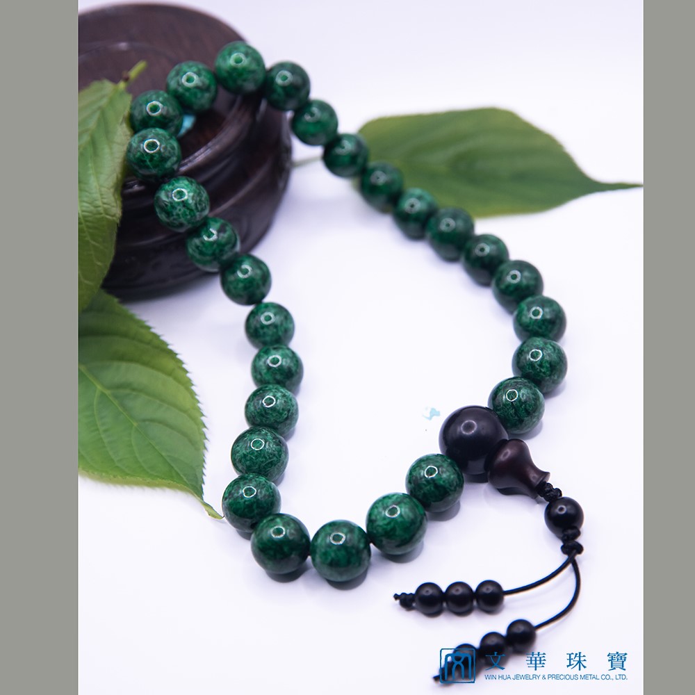 翡翠玉珠手串 共27顆 12.2-12.8mm(已售出)