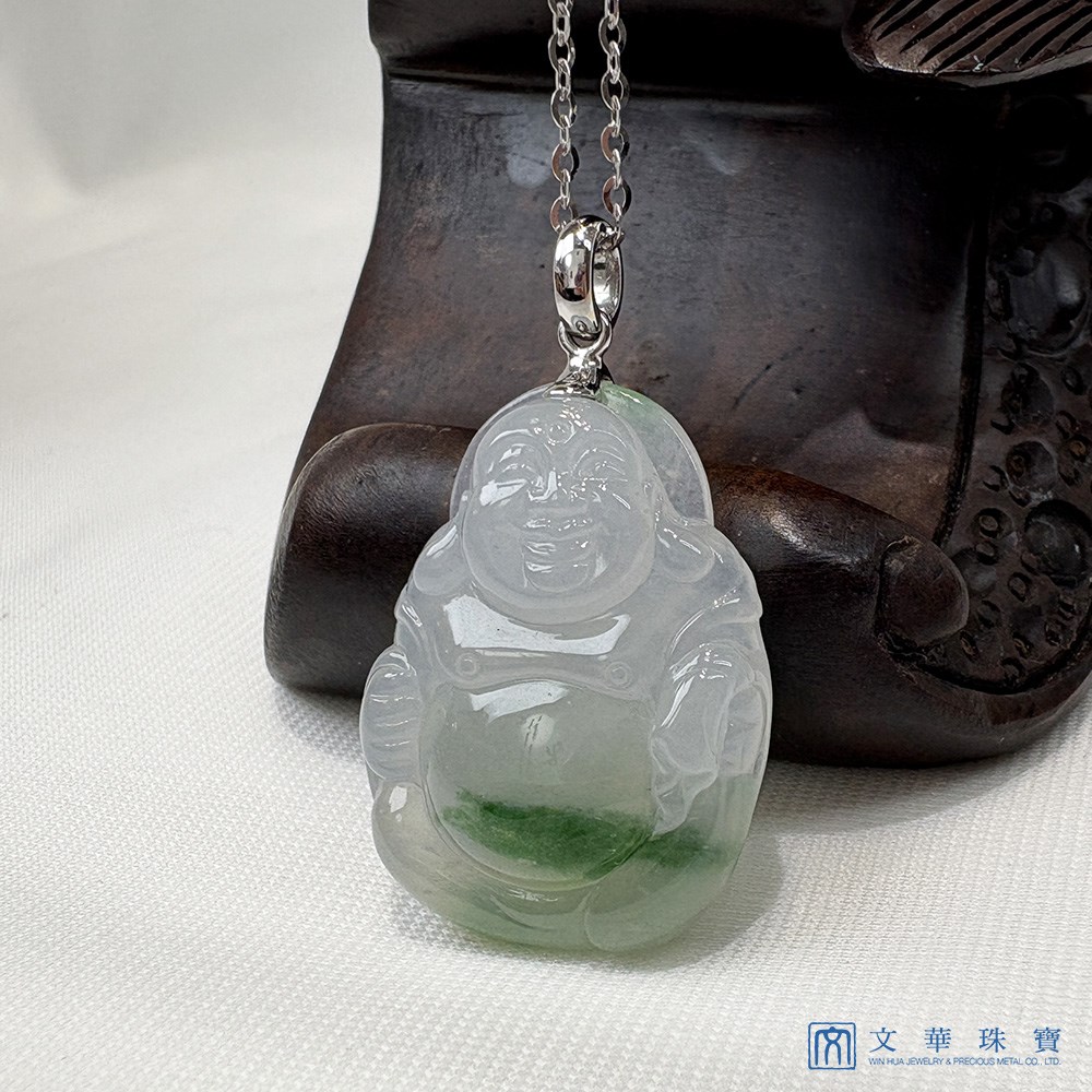 冰種飄蘭花彌勒佛