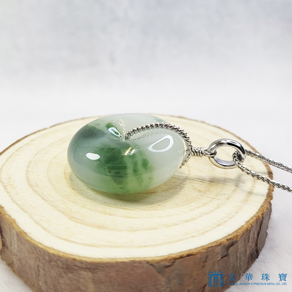 冰糯飄蘭花平安扣(已售出)