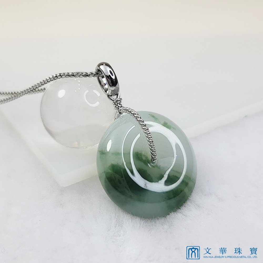 冰糯飄蘭花平安扣(已售出)