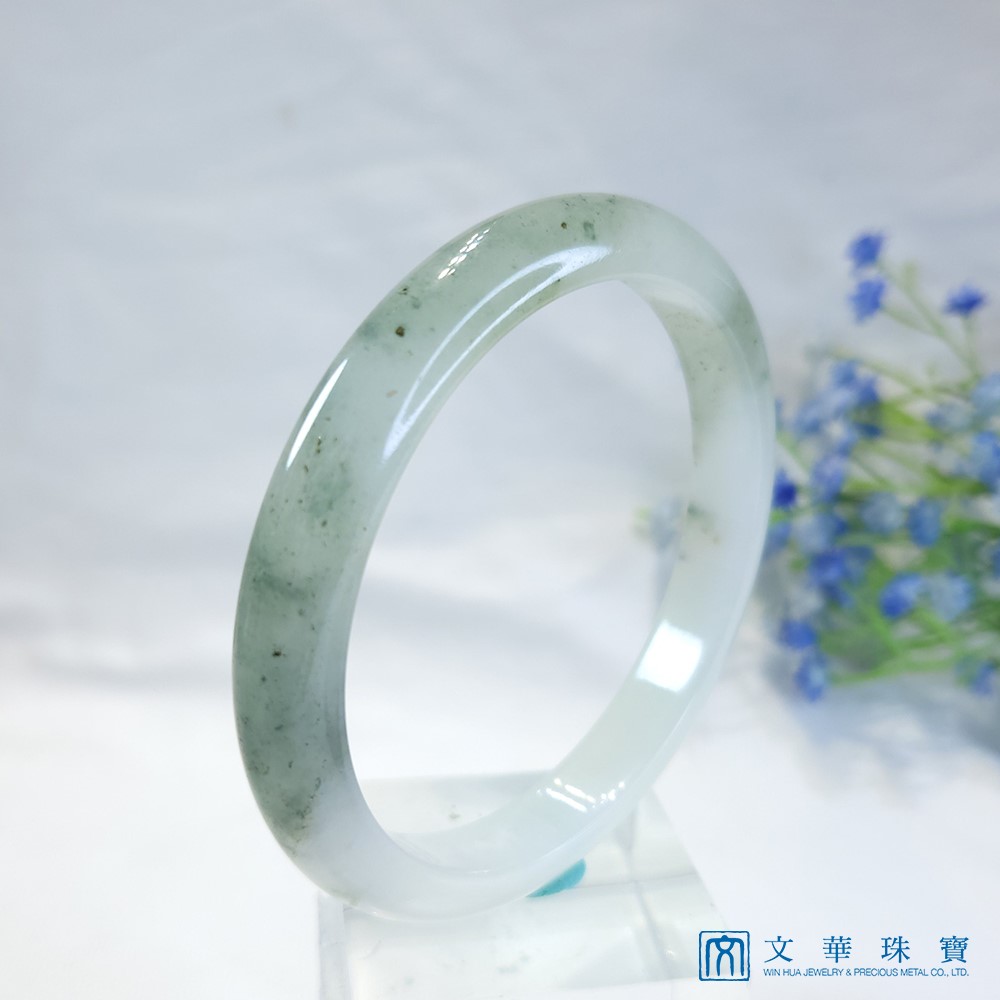 冰糯飄花玉鐲 19圍 (已售出)