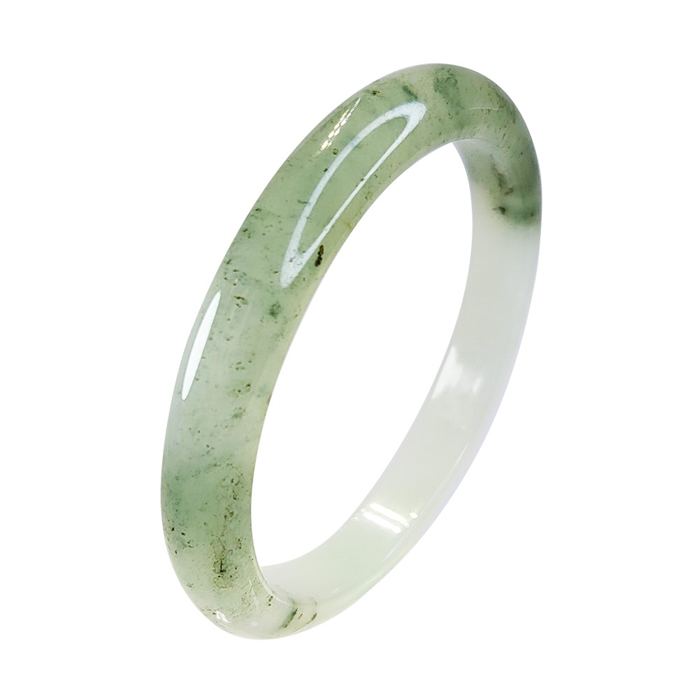 冰糯飄花玉鐲 19圍 (已售出)