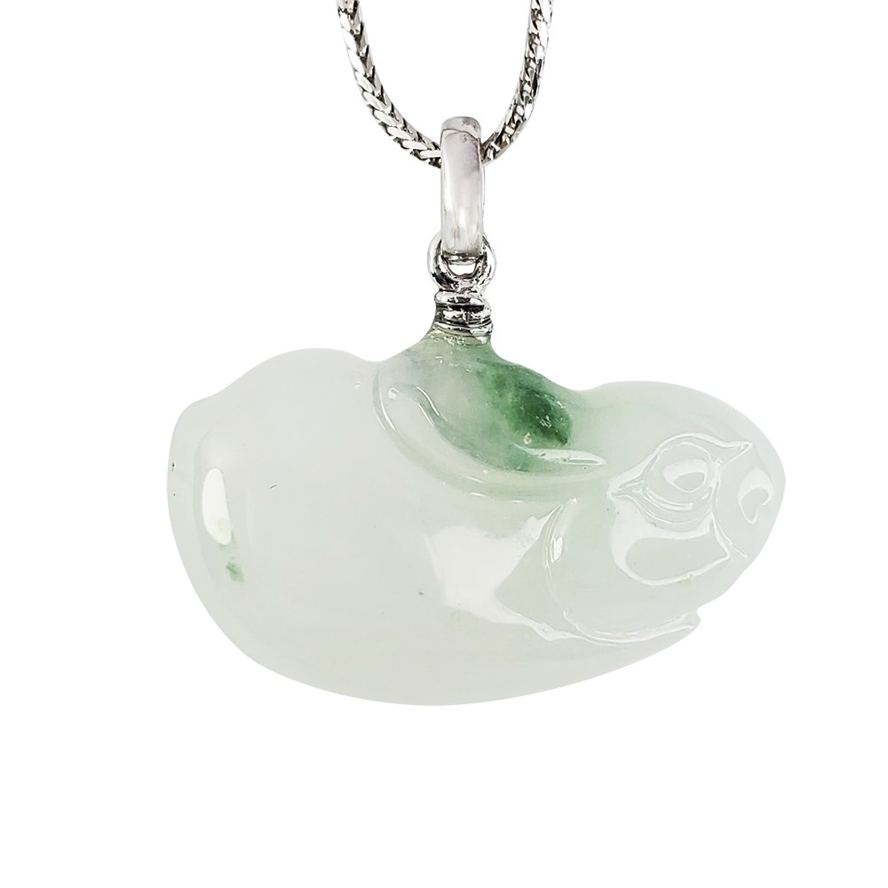 冰種飄綠小兔子玉墜(已售出)