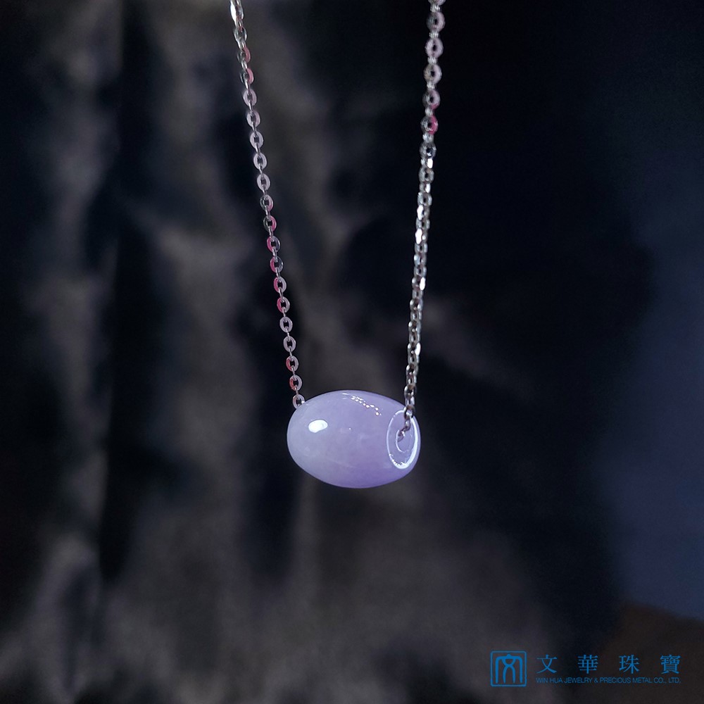 紫羅蘭路路通翡翠項鍊(已售出)