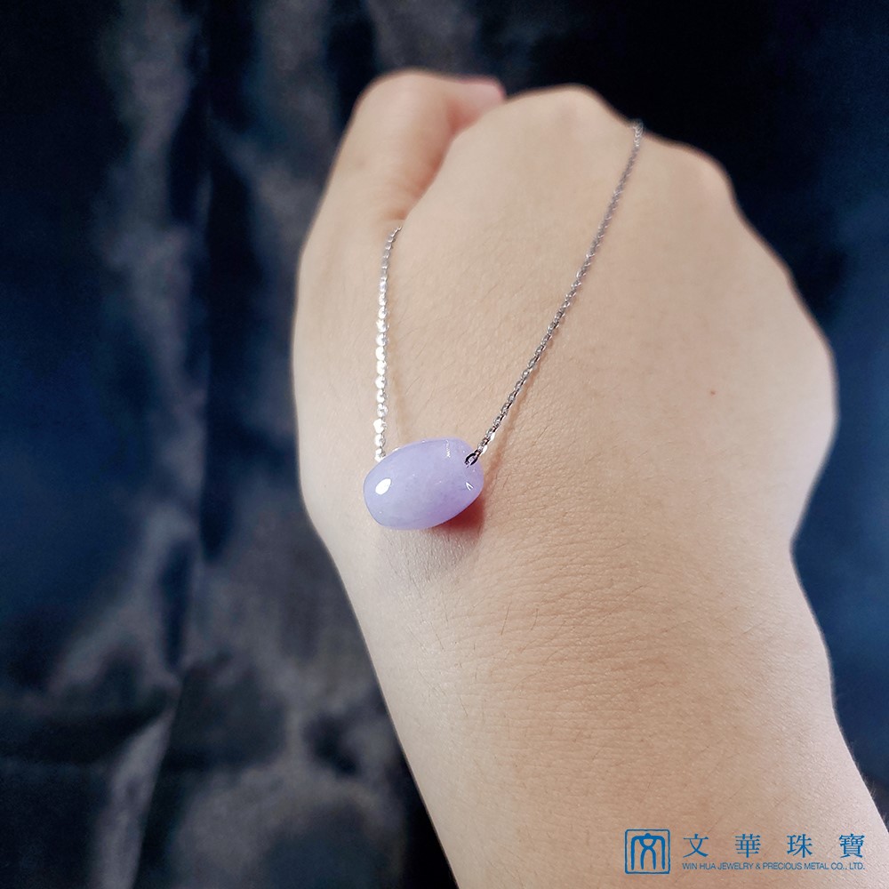 紫羅蘭路路通翡翠項鍊(已售出)