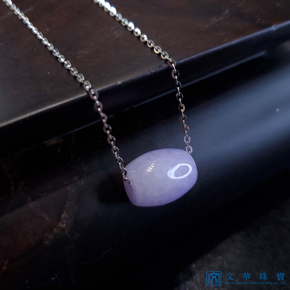 紫羅蘭路路通翡翠項鍊(已售出)