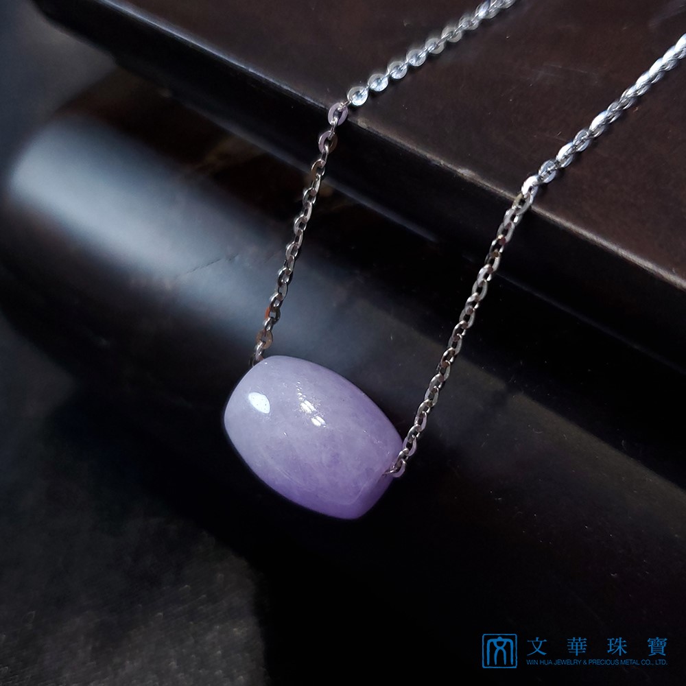 紫羅蘭路路通翡翠項鍊(已售出)