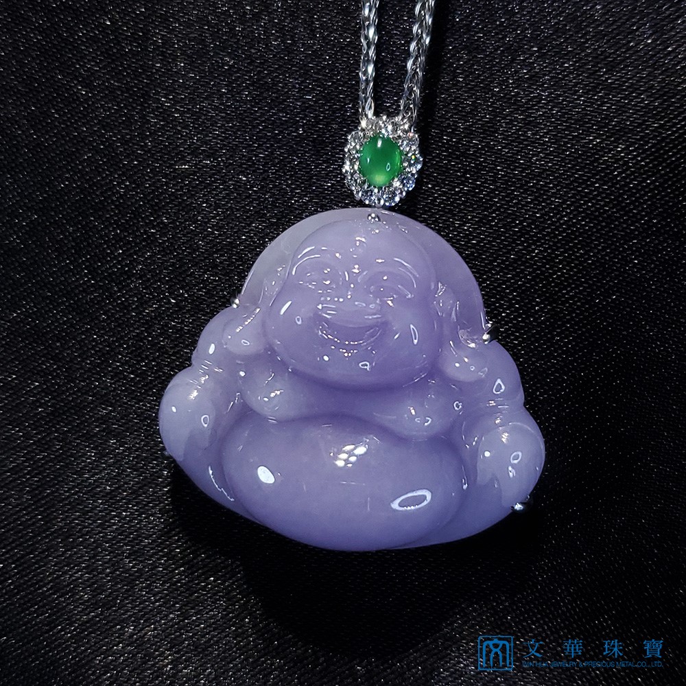 紫羅蘭彌勒佛玉墜(已售出)