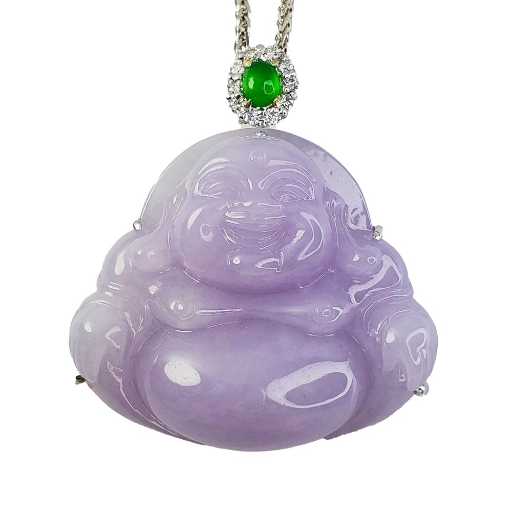 紫羅蘭彌勒佛玉墜(已售出)