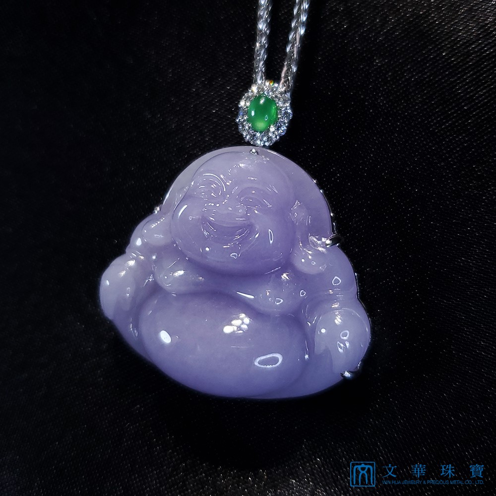 紫羅蘭彌勒佛玉墜(已售出)